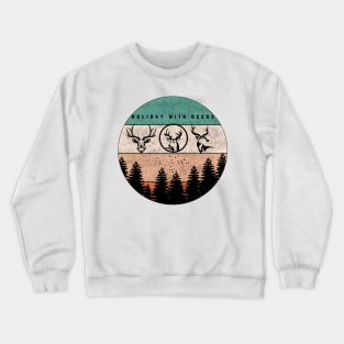 Holiday with deers Crewneck Sweatshirt